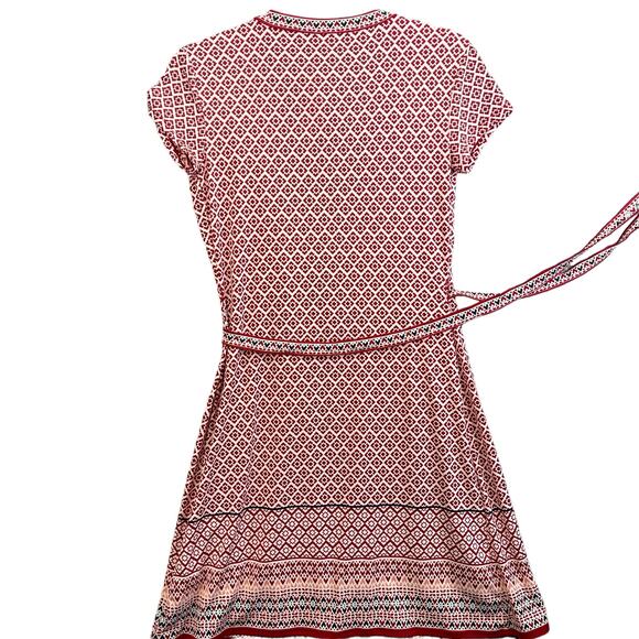 Max Studio Women Dress Size XS Geometric Red - Picture 4 of 14